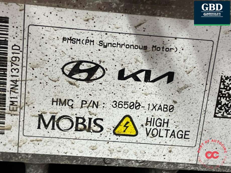 Motor elbil bak til Kia EV6 2021-->>  (4400018FB0|36500-1XAB0|)
