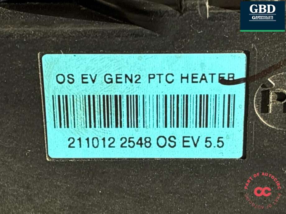 Varmeapparat PTC-heater til Hyundai Kona 2021-2023 (Type I, Fase 2)  (375V2K4000|2110122548OS|)