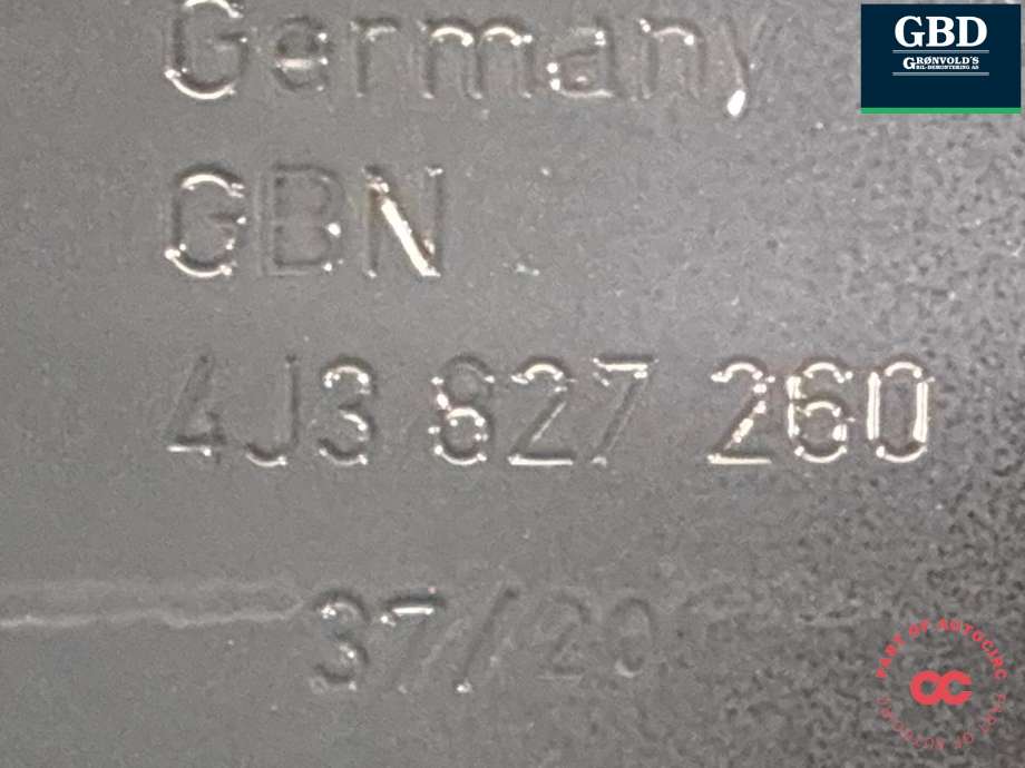 Bakluke sedan til Audi e-tron GT 2021-->>  (4J3 827 025 B|)