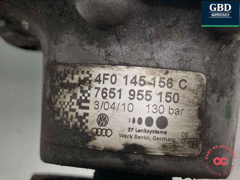 Servo pumpe mekanisk til Audi A6 2008-2011 (Type III, Fase 2) (C6) (C6) (4F0 145 156 K|4F0 145 156 C|)