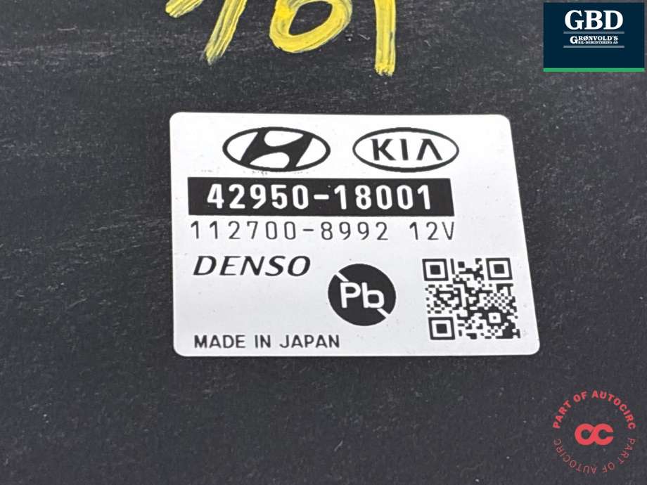 Styreenhet girkasse til Hyundai Ioniq Electric 2016-2019 (Fase 1)  (42950 18001|)