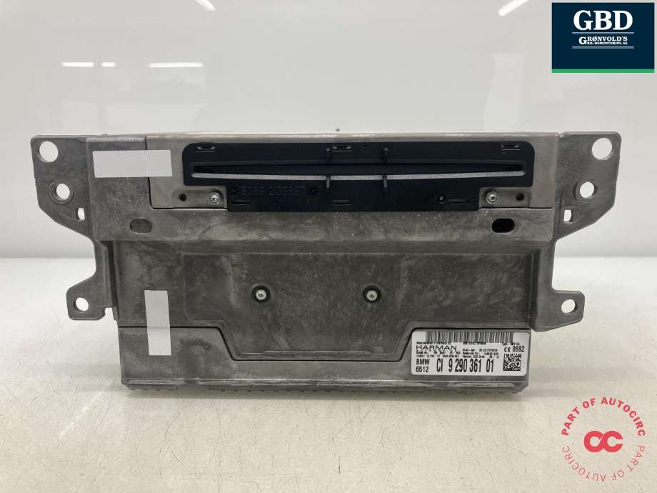 Bilstereo til BMW 3-Serie 2012-2018 (F30/F31/F34) (F30/F31/F34) (HARMAN|65 12 9 325 977|65 12 6 826 790|65 12 9 290 361)