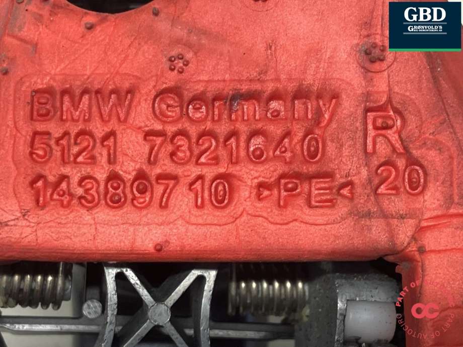 Dørhåndtak utv høyre foran til BMW 3-Serie 2012-2018 (F30/F31/F34) (F30/F31/F34) (51 21 7 207 562|51 21 7 321 640|143897-10)