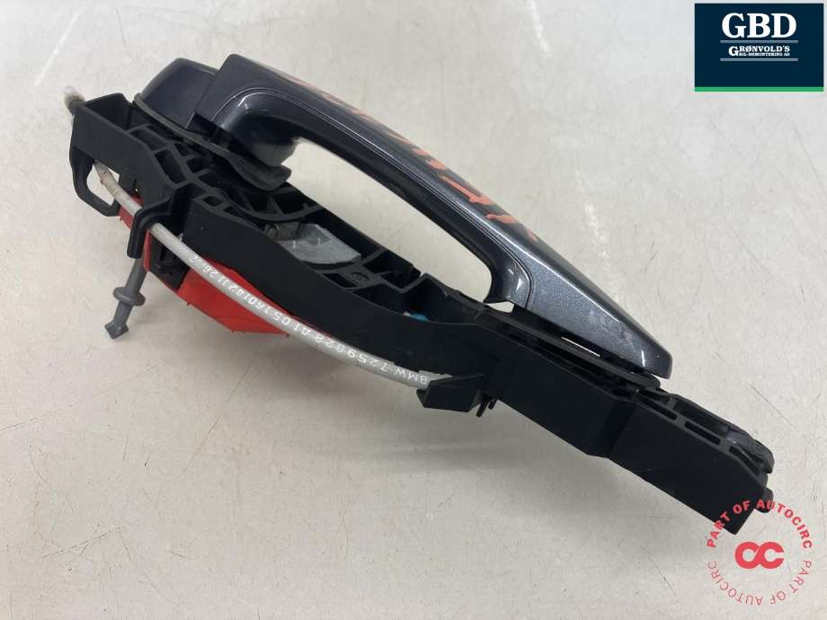 Dørhåndtak utv venstre foran til BMW 3-Serie 2012-2018 (F30/F31/F34) (F30/F31/F34) (51 21 7 207 561|51 21 7 321 639|143897-10)