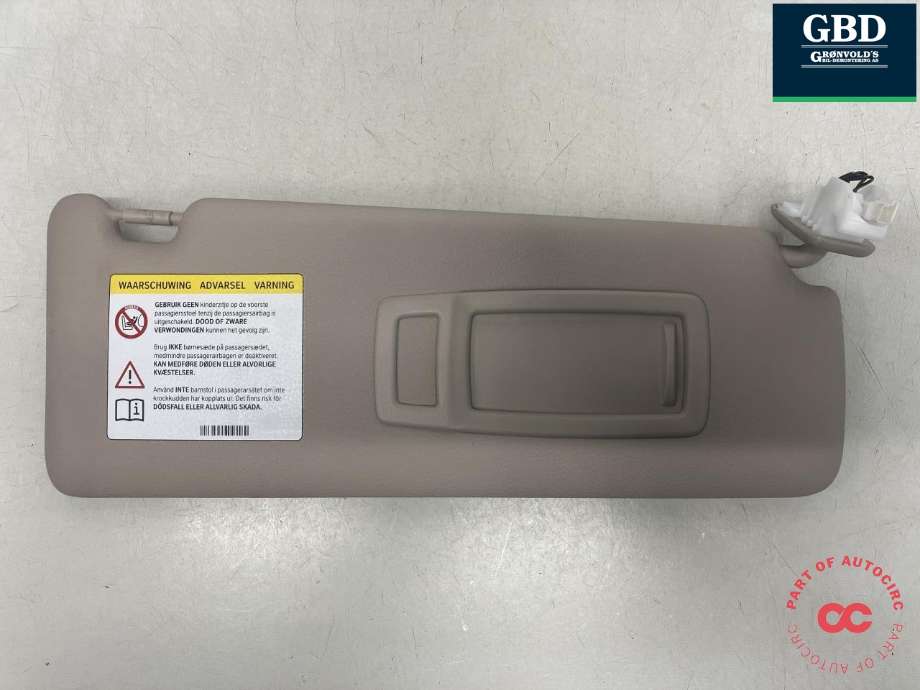 Solskjerm høyre til BMW 3-Serie 2012-2018 (F30/F31/F34) (F30/F31/F34) (51 16 7 313 604|)