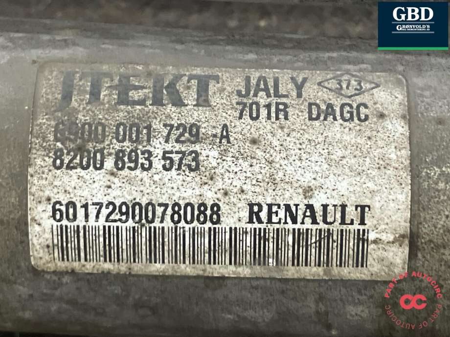 Tannstang til Nissan Interstar 2004-2010 (JTEKT|4920000Q1K|8200893573|6900 001 729 - A)