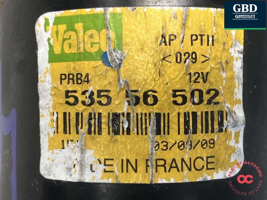 Viskermotor frontrute til Nissan Interstar 2004-2010 (VALEO|2881000QAF|535 56 502|)
