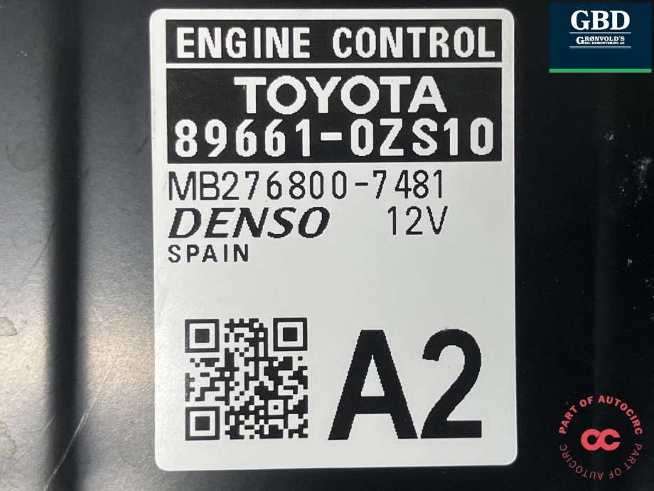 Styreenhet motor til Toyota Corolla 2019-->>  (DENSO|896610ZS10|89661-0ZS10|MB276800-7481)