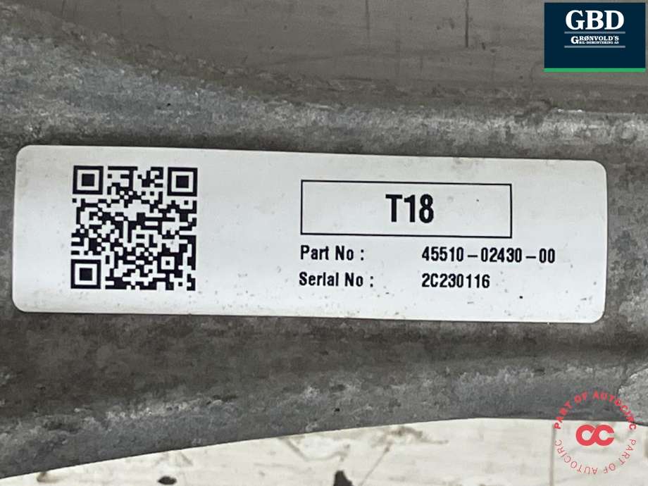 Tannstang til Toyota Corolla 2019-->>  (4551002430|45510-02430-00|)