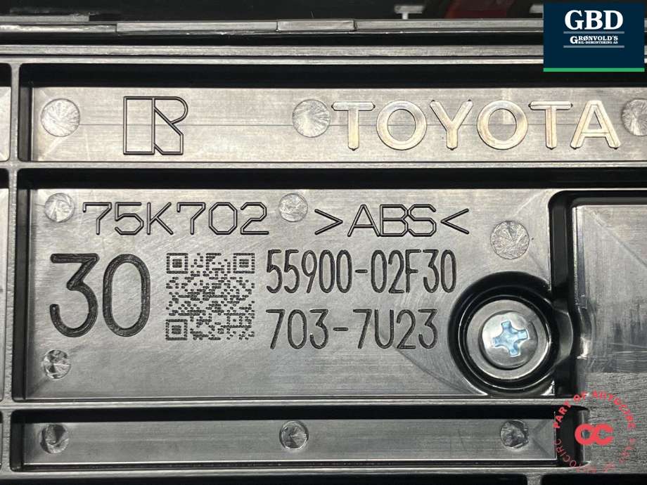 Varmeapparat betjening til Toyota Corolla 2019-->>  (5590002F30|55900-02F30|703-7U23)