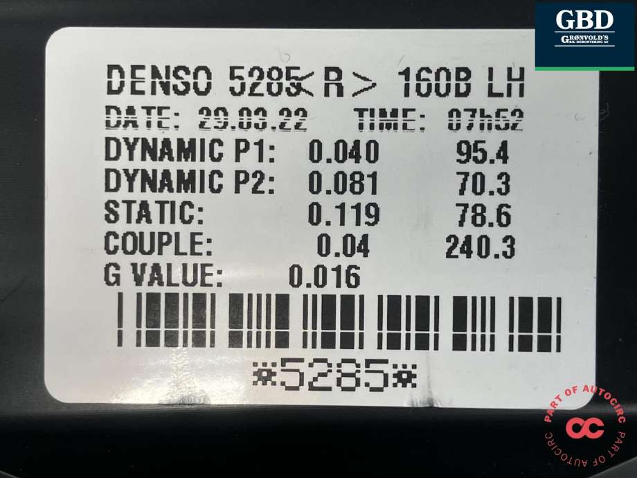 Varmeapparat motor til Toyota Corolla 2019-->>  (DENSO|87103F4020|87103-F4020|)