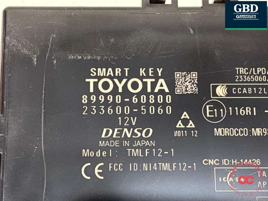 Styreenhet nøkkelfri/keyless til Toyota Land Cruiser 150 2014-->> (Fase 2)  (8999060800|)