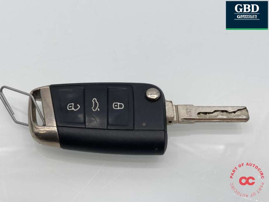 Nøkkel til VW Golf VII 2012-2017 (Fase 1) (5G0 959 752 BA|5G0 959 752 DG INF|5G0 959 752 BA INF)