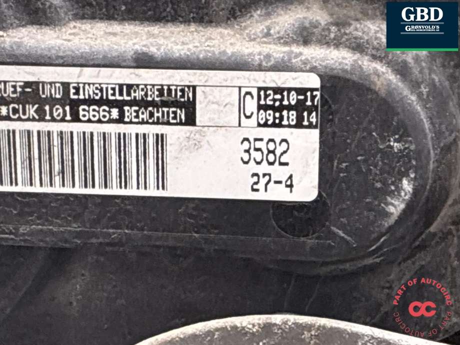Motor bensin til VW Passat 2015-2019 (Fase 1) (B8) (B8) (CUKC|04E 100 037 T|04E 100 099 E)