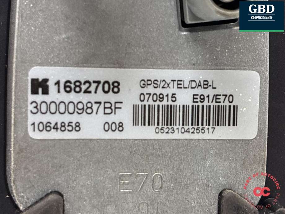 Antenne navigasjon til BMW X5 2013-2018 (F15) (F15) (65 20 6 959 147|6959147-03|30000987BF)