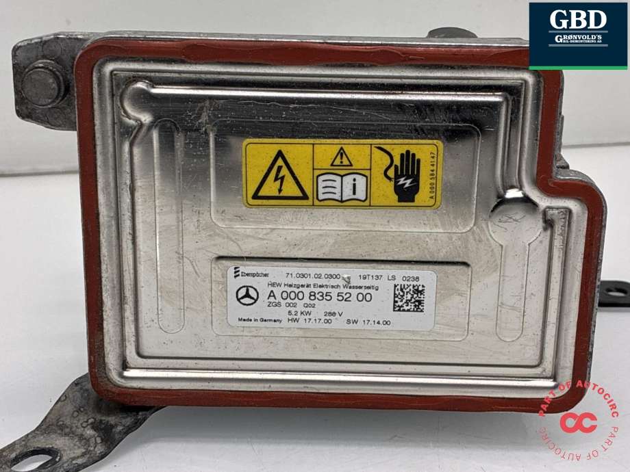 Batterivarmer/kjøl til Mercedes Vito 2014-->> (W447) (W447) (A 000 835 52 00|)