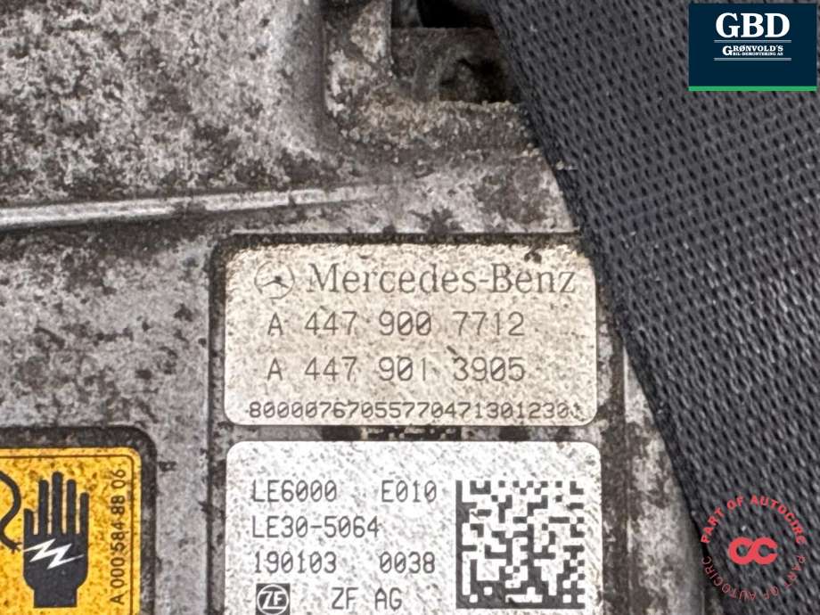 Motor elbil foran til Mercedes Vito 2014-->> (W447) (W447) (A 447 340 62 02|A 447 340 76 00|A 447 900 7712)