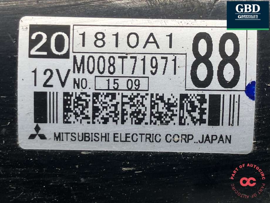 Starter diesel til Mitsubishi ASX 2010-2019 (MITSUBISHI|1810A188|M008T71971|)