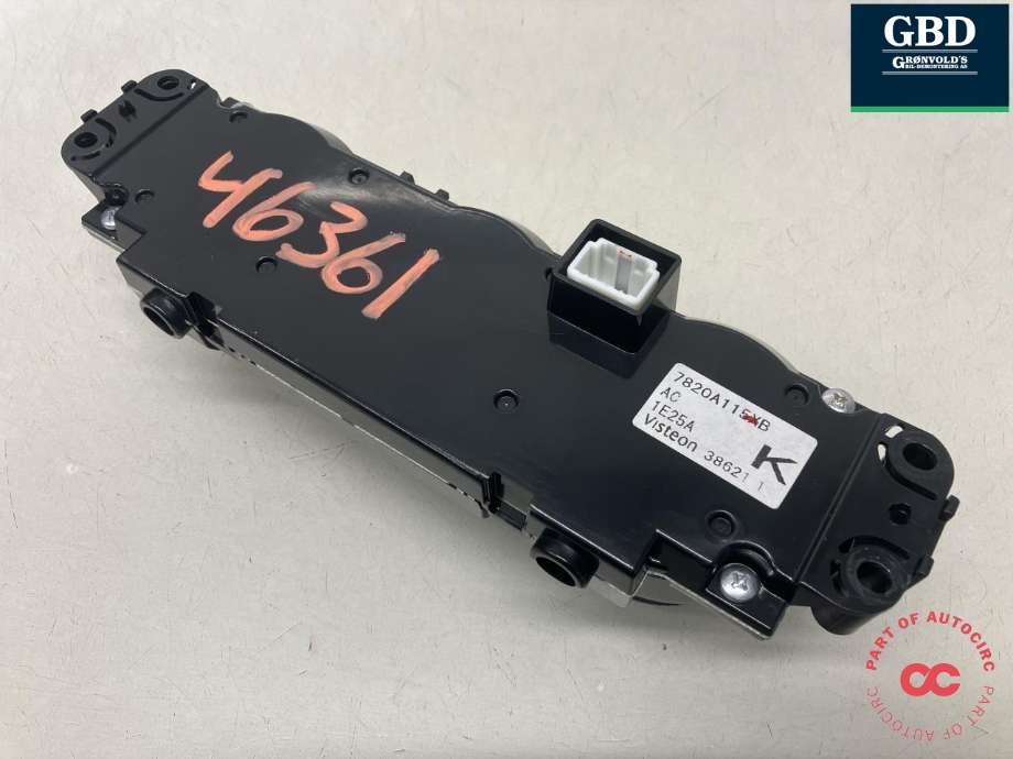 Varmeapparat betjening til Mitsubishi ASX 2010-2019 (VISTEON|7820A115XB|38621 1|)