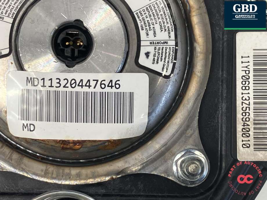 Airbag rattpute til Hyundai i40 2012-2017 (56900 3Z100RY|3Z56900010RY|MD11320447646)