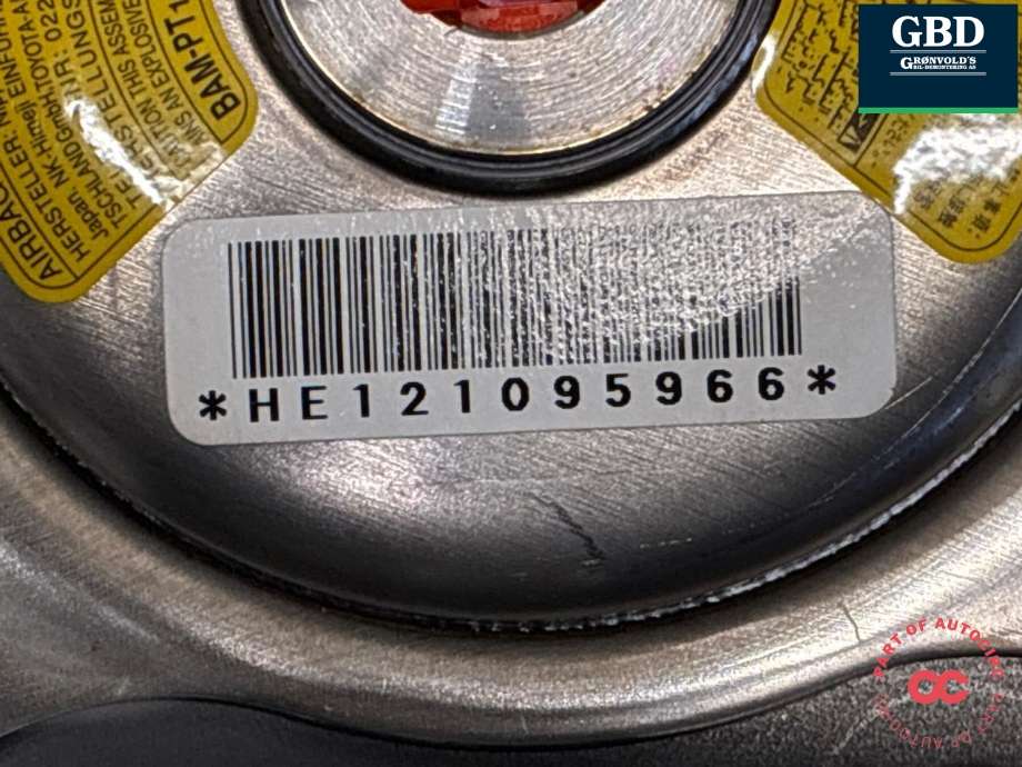 Airbag rattpute til Toyota Prius +7 2012-2020 (Type III) (stasjonsvogn) (stasjonsvogn) (4513047100C0|)