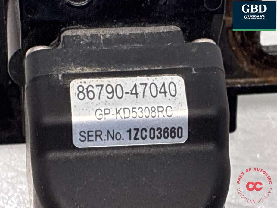 Parkeringskamera bak til Toyota Prius +7 2012-2020 (Type III) (stasjonsvogn) (stasjonsvogn) (8679047040|)