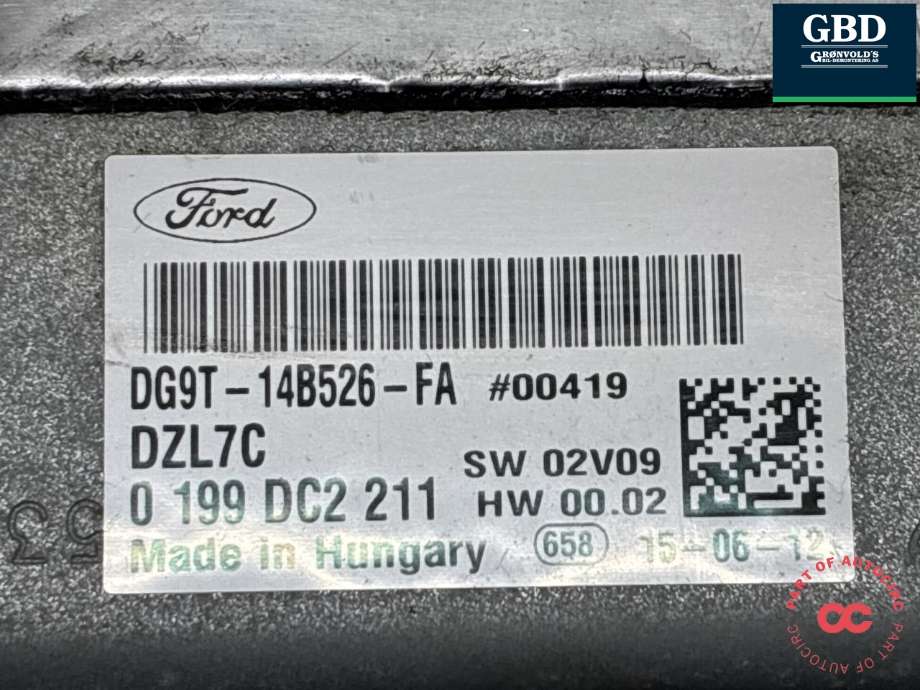 Styreenhet tenning til Ford Mondeo 2014-2019 (Type V, Fase 1) (2431769|K2GT-14B526-AA|DG9T-14B526-FA)