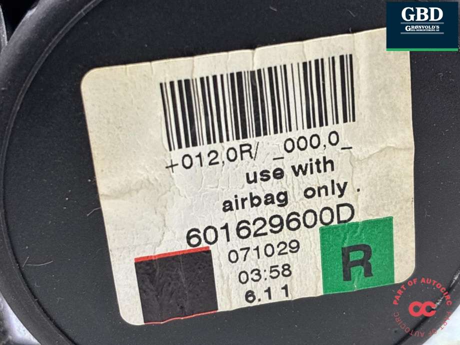 Sikkerhetsbelte foran høyre til BMW 5-Serie 2003-2010 (E60/E61) (E60/E61) (72 11 9 110 046|601629600D|)