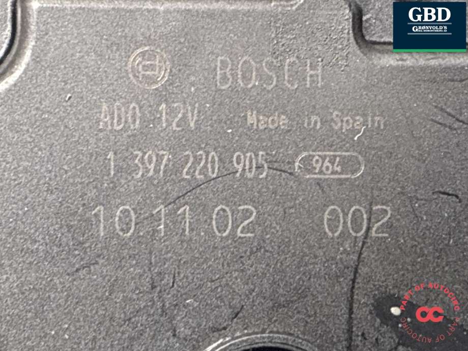Viskermotor bakrute til BMW 5-Serie 2003-2010 (E60/E61) (E60/E61) (61 62 7 208 602|1 397 220 905|)