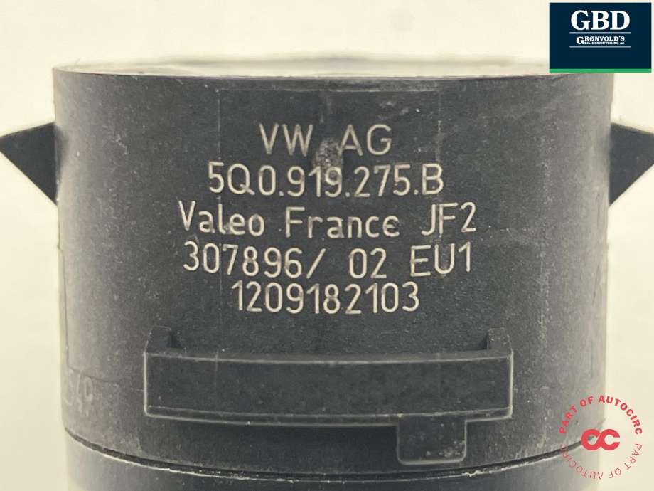 Parkeringssensor bak til Škoda Superb 2015-->> (Type III) (VALEO|5Q0 919 275 C 9B9|5Q0 919 275 C|5Q0 919 275 B)