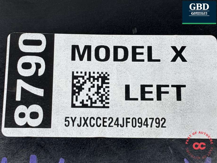 Styreenhet dør venstre foran til Tesla Model X 2016-->>  (1037222-00-E|1037222-00-D|)