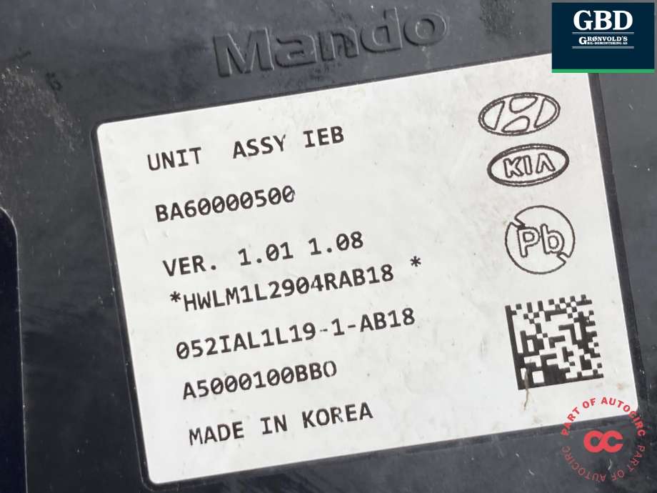 ABS sentral til Kia Niro 2016-2021  (58520Q4300|BA60000500|052IAL1L19-1-AB18 | 58500-Q4400)