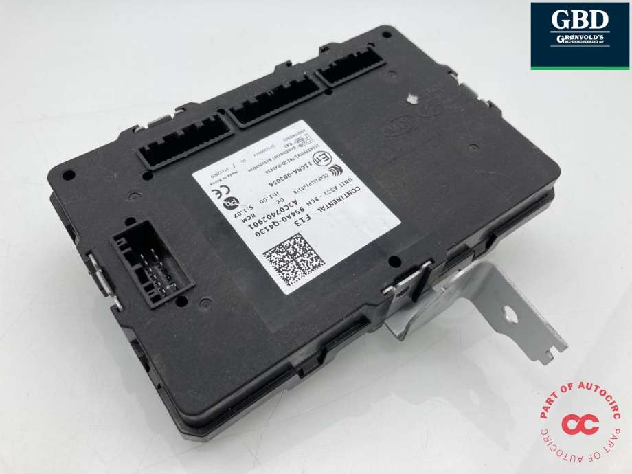 Styreenhet comfort (BCM) til Kia Niro, 2016-2021  (954A0Q4130)