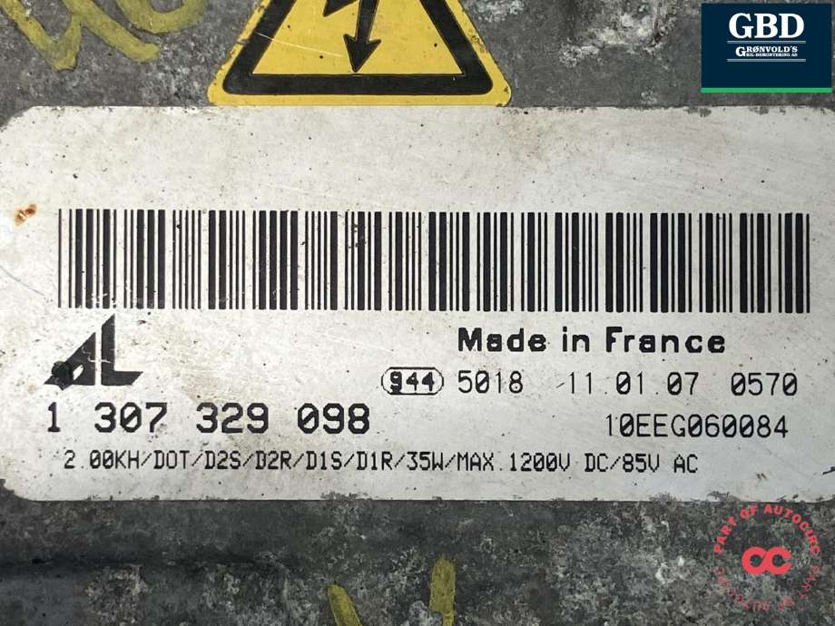 Styreenhet xenon/ballast til Volvo C30 2006-2009 (Fase 1)  (31213765|1 307 329 098|)