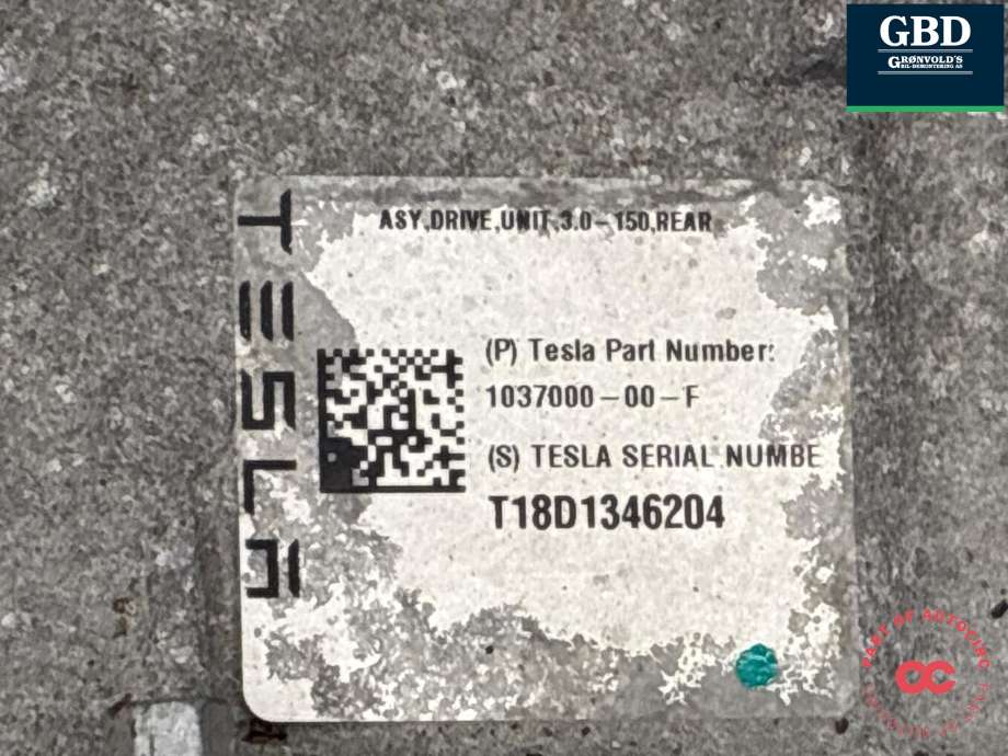 Motor elbil bak til Tesla Model X 2016-->>  (1037000-00-F|)