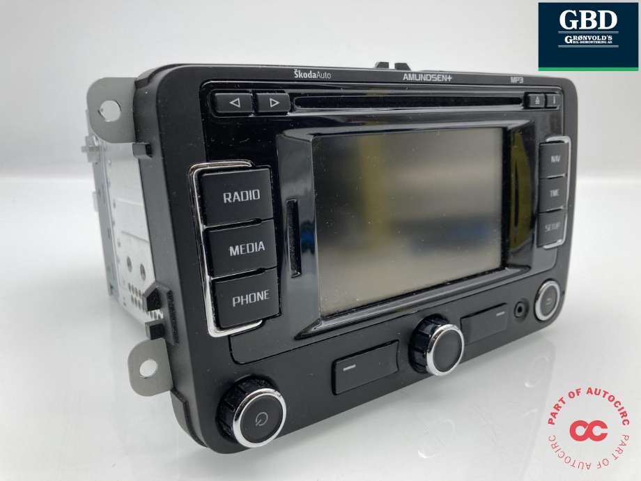 Bilstereo til Škoda Octavia, 2009-2013 (Type II, Fase 2)  (3T0 035 192 G)