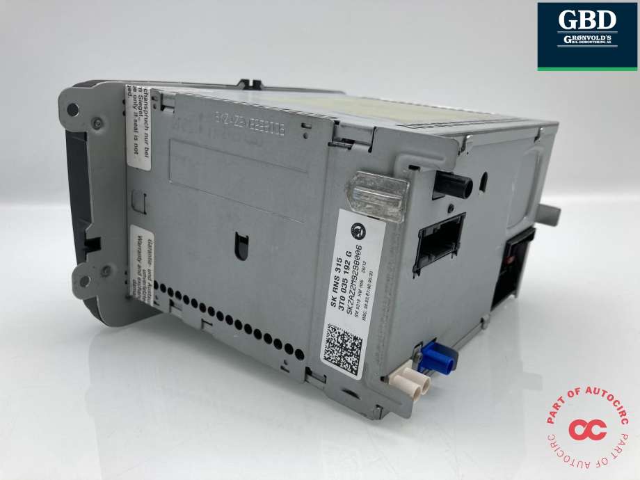 Bilstereo til Škoda Octavia 2009-2013 (Type II, Fase 2)  (3T0 035 192 G|3T0 035 192 G  WHS|3T0 035 197 D  WHS)
