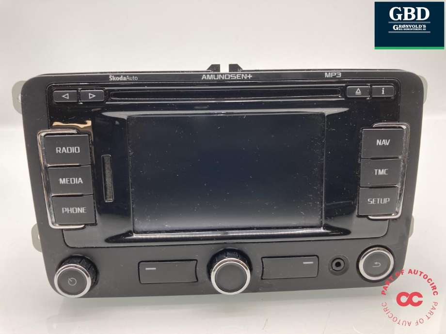 Bilstereo til Škoda Octavia 2009-2013 (Type II, Fase 2)  (3T0 035 192 G|3T0 035 192 G  WHS|3T0 035 197 D  WHS)