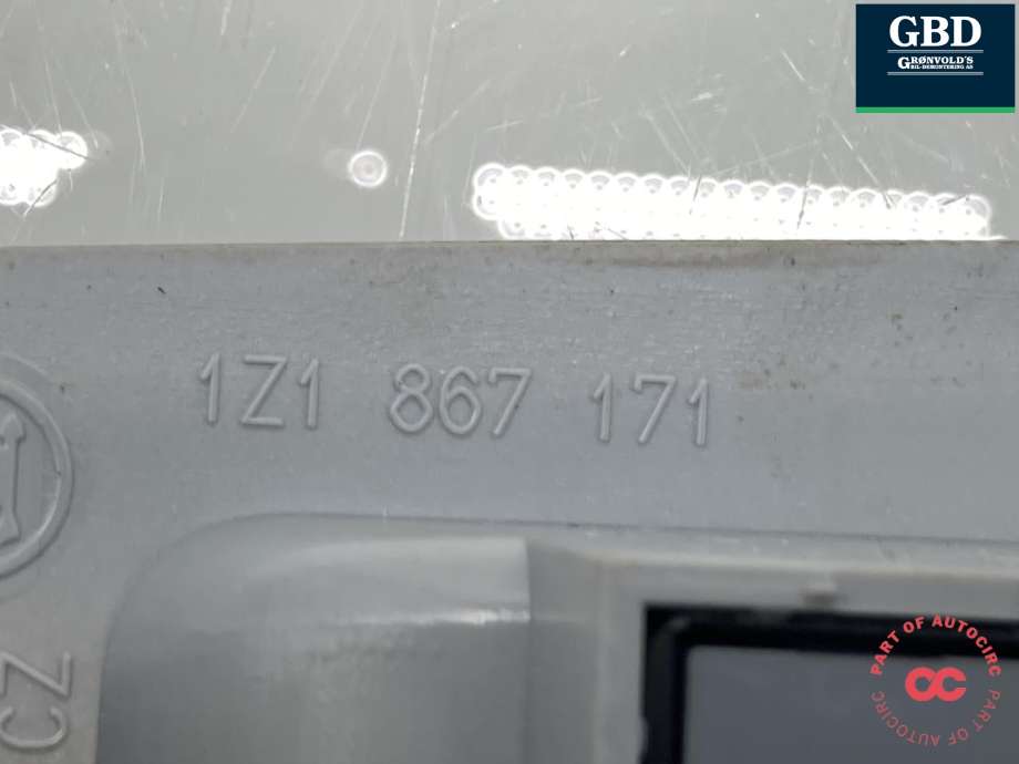 Bryter ruteheis førerdørspanel til Škoda Octavia 2009-2013 (Type II, Fase 2)  (1Z0 959 858 B|1Z0 959 858 B  REH|)