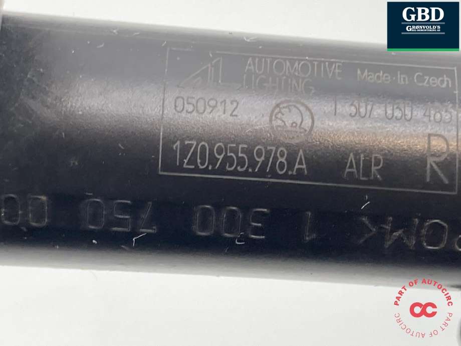 Lyktespylerdyse til Škoda Octavia 2009-2013 (Type II, Fase 2)  (1Z0 955 986|)