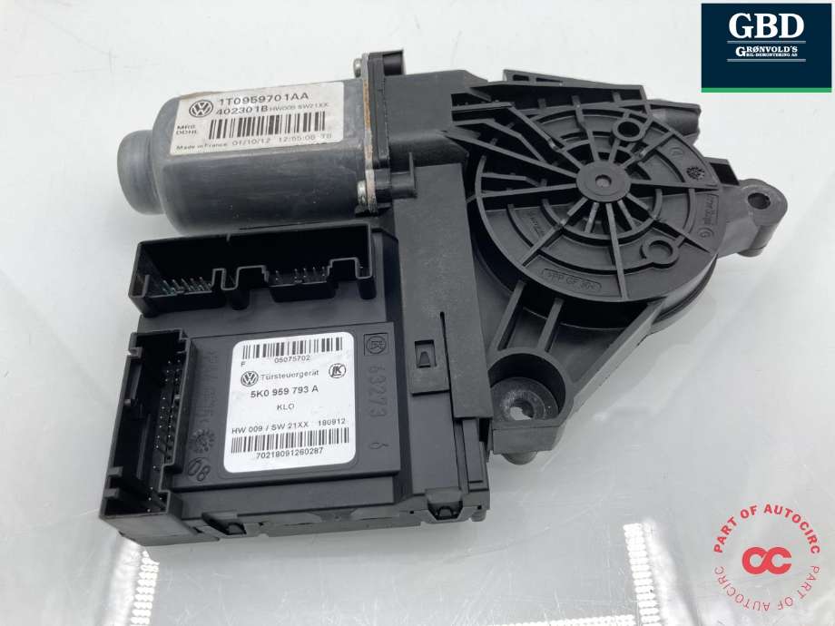Ruteheis, kun motor, venstre foran til Škoda Octavia 2009-2013 (Type II, Fase 2)  (1T0 959 701 AF|)
