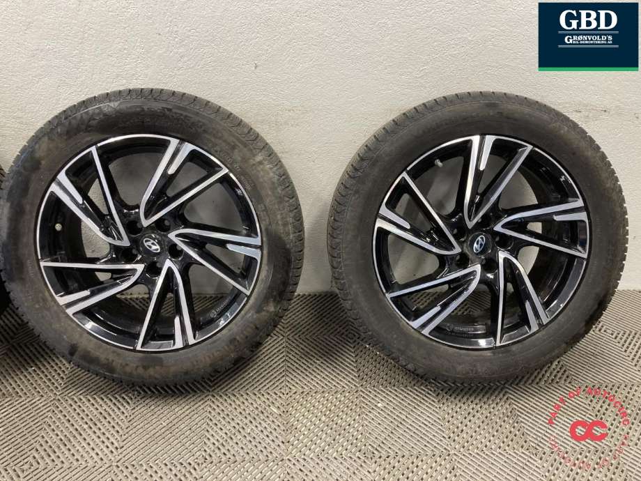 Hjulsett aluminium vinter til Hyundai Ioniq 5 2021-->> (CONTINENTAL PIGGFRI|VIKING CONTACT 7 PROD 4721|235/55R19 T XL|7.5JX19 ET IKKE SYNLIG)
