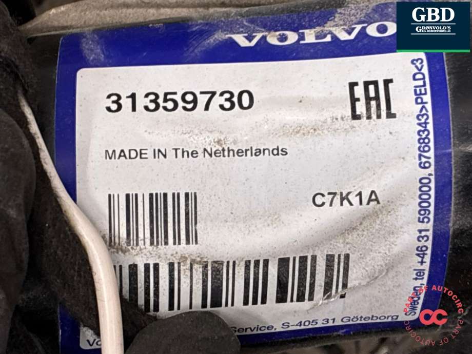Hengerfeste til Volvo XC60 2008-2013 (Type I, Fase 1)  (31359730|)