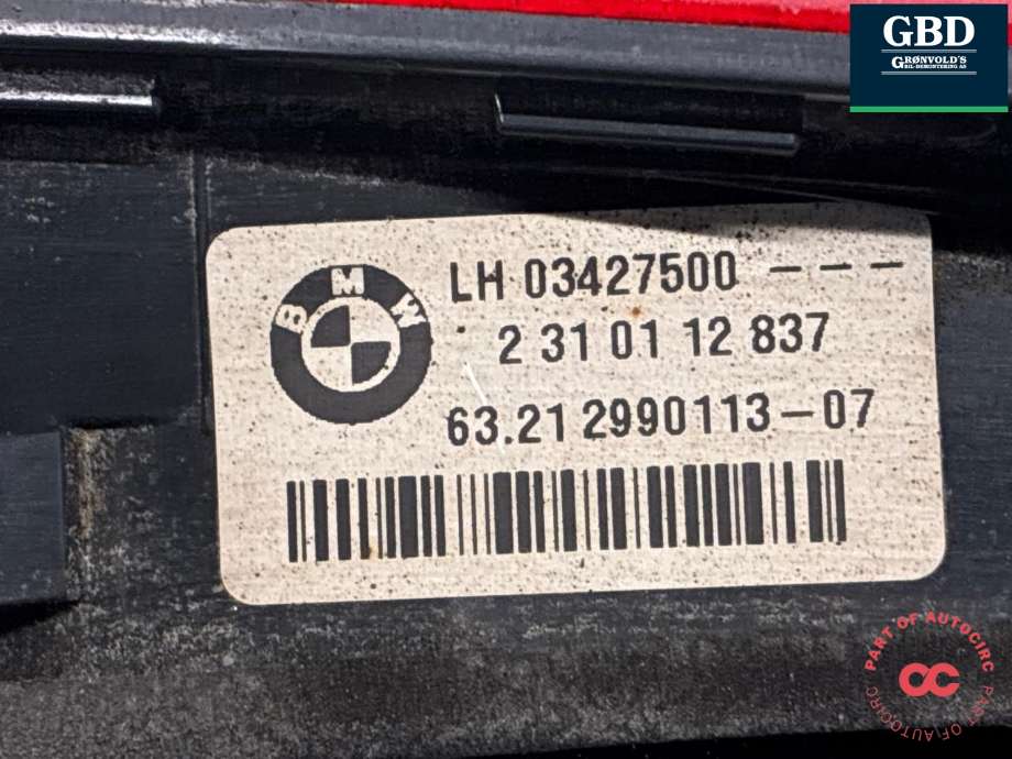Baklykt venstre indre til BMW X1 2009-2015 (E84) (E84) (63 21 2 990 113|)
