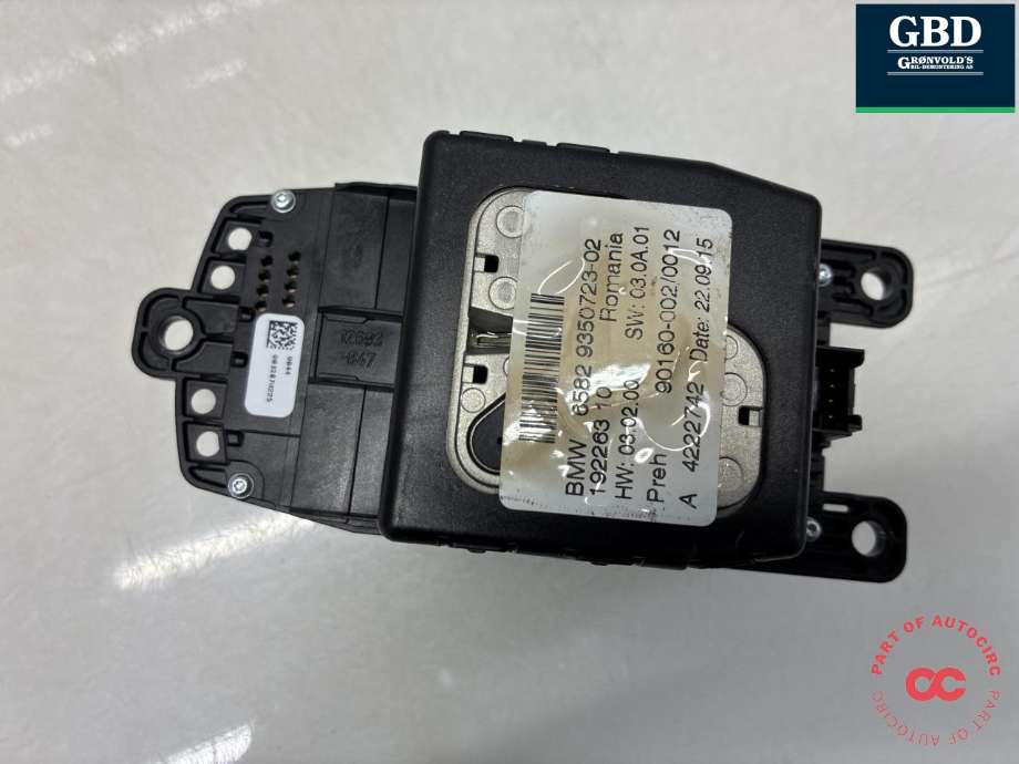 Bilstereo betjeningspanel til BMW X5 2013-2018 (F15) (F15) (65 82 9 350 723|6582 9350723-02|)