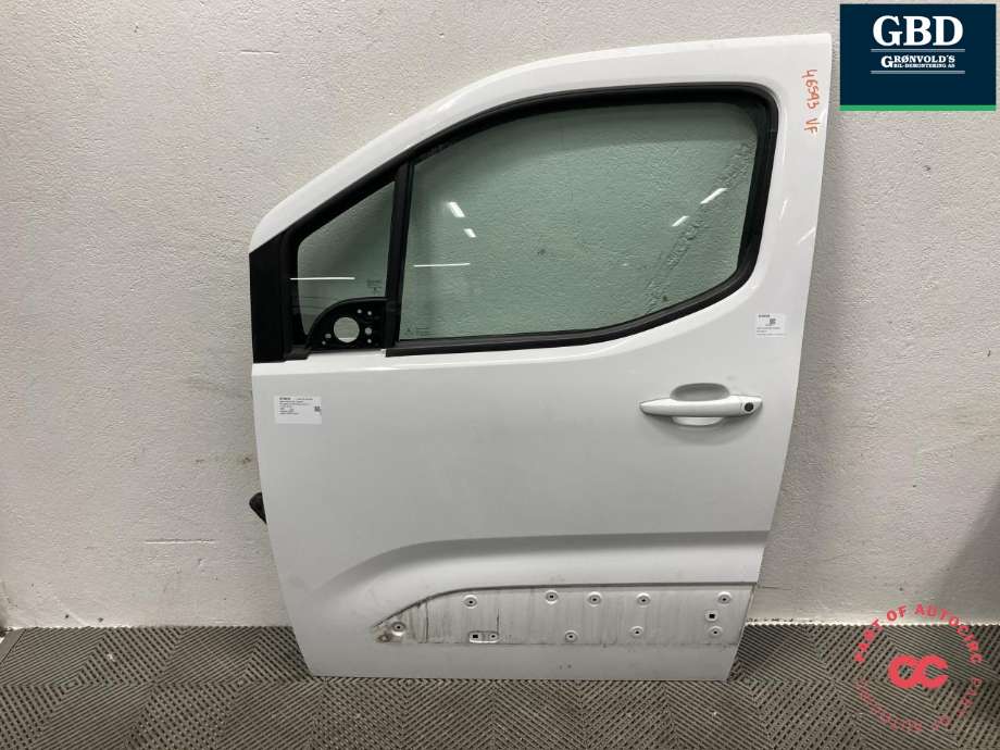 Dør venstre foran til Peugeot Partner 2019-->> (Type III) (98 434 900 80|98 226 963 80|)