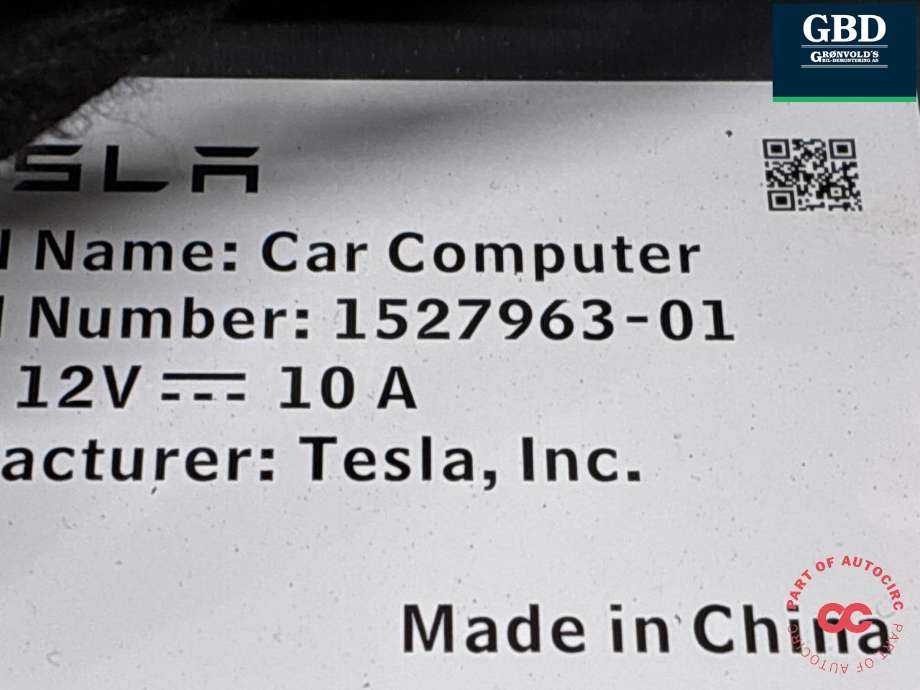 Styreenhet autopilot til Tesla Model 3 2018-2023 (Fase 1)  (1566786-S1-E|1527963-01|)