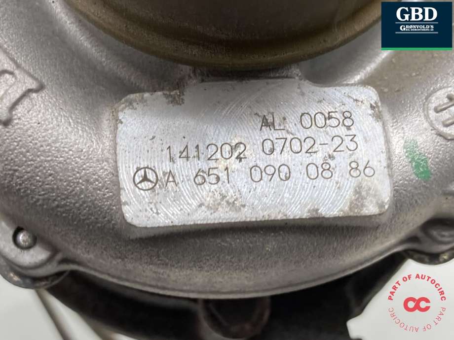Turbo til Mercedes GLA 2014-2020 (X156) (X156) (A 651 090 34 00|A 651 090 08 86|)