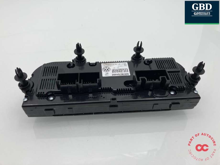 Varmeapparat betjening til VW Golf VII 2012-2017 (Fase 1) (5GE 907 044 AE|5GE 907 044 AE WZU|)