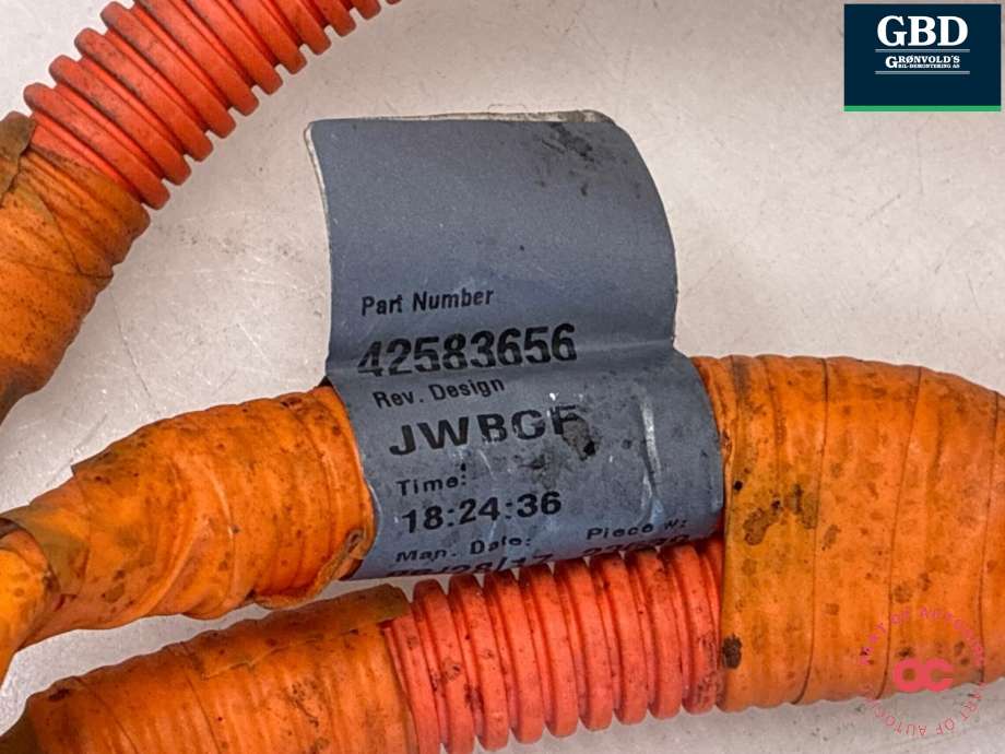 Kabel høy volt (HV) elbil til Opel Ampera-e 2017-->> (Type II)  (42607355|42464526|42583656)